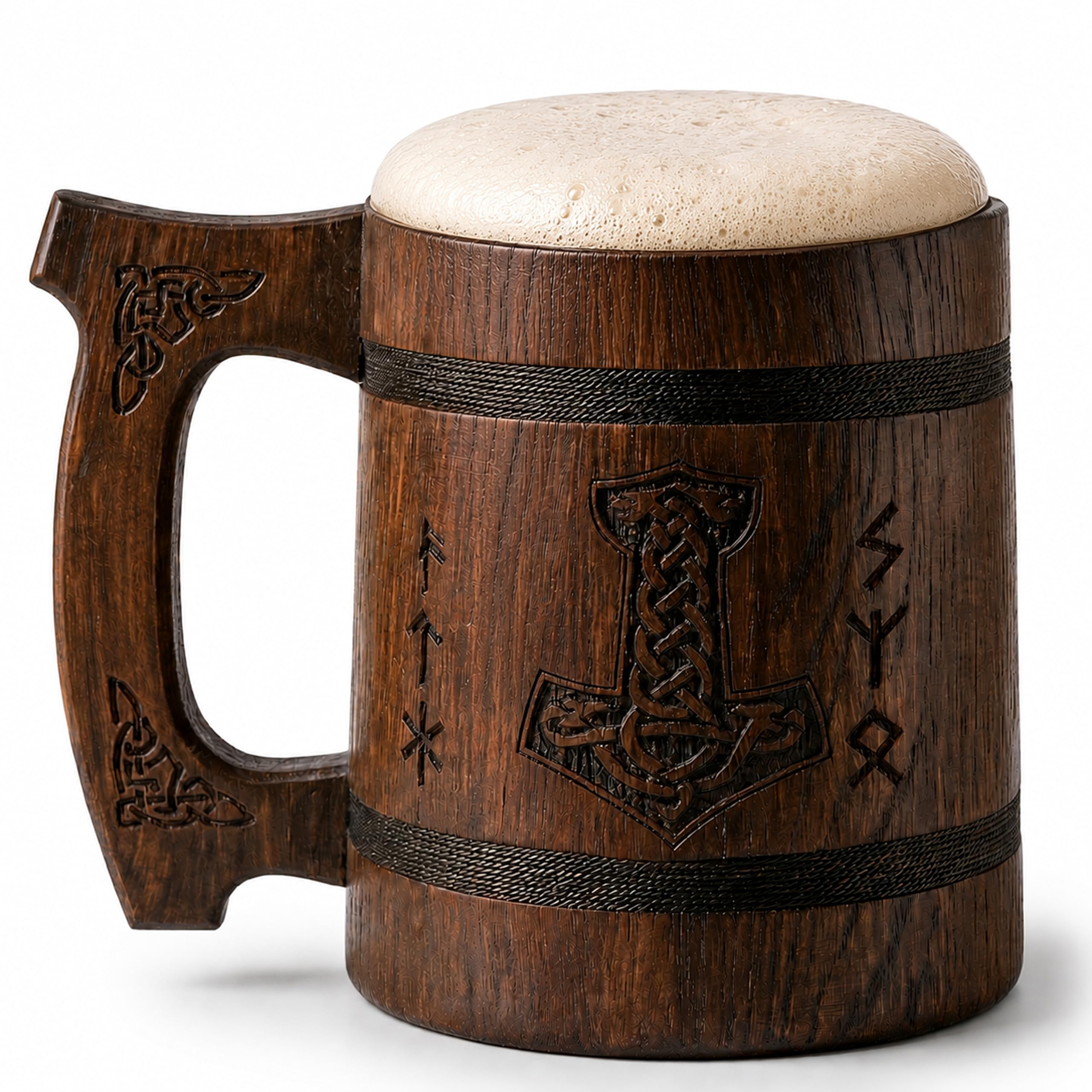 TESLYAR 0.6 Taza vikinga | Regalo Vikingo | Regalos vikingos para hombre | Jarra Cerveza | Regalos Hombre Navidad | Jarra de cerveza vikinga | Productos vikingos | Regalo Dia Del Padre