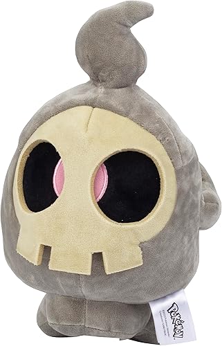 Pokémon Legends: Arceus Duskull - Peluche grande de Halloween de 12 pulgadas, con licencia oficial, tipo fantasma, auténtica figura de juguete de