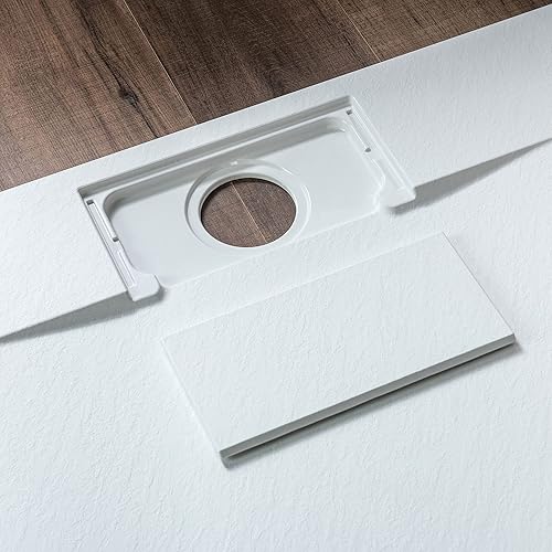 Miniatura 10 de WOODBRIDGE Base de ducha de drenaje de extremo de umbral cero de 60 pulgadas de largo x 31.5 pulgadas de ancho con colocación de drenaje reversible,