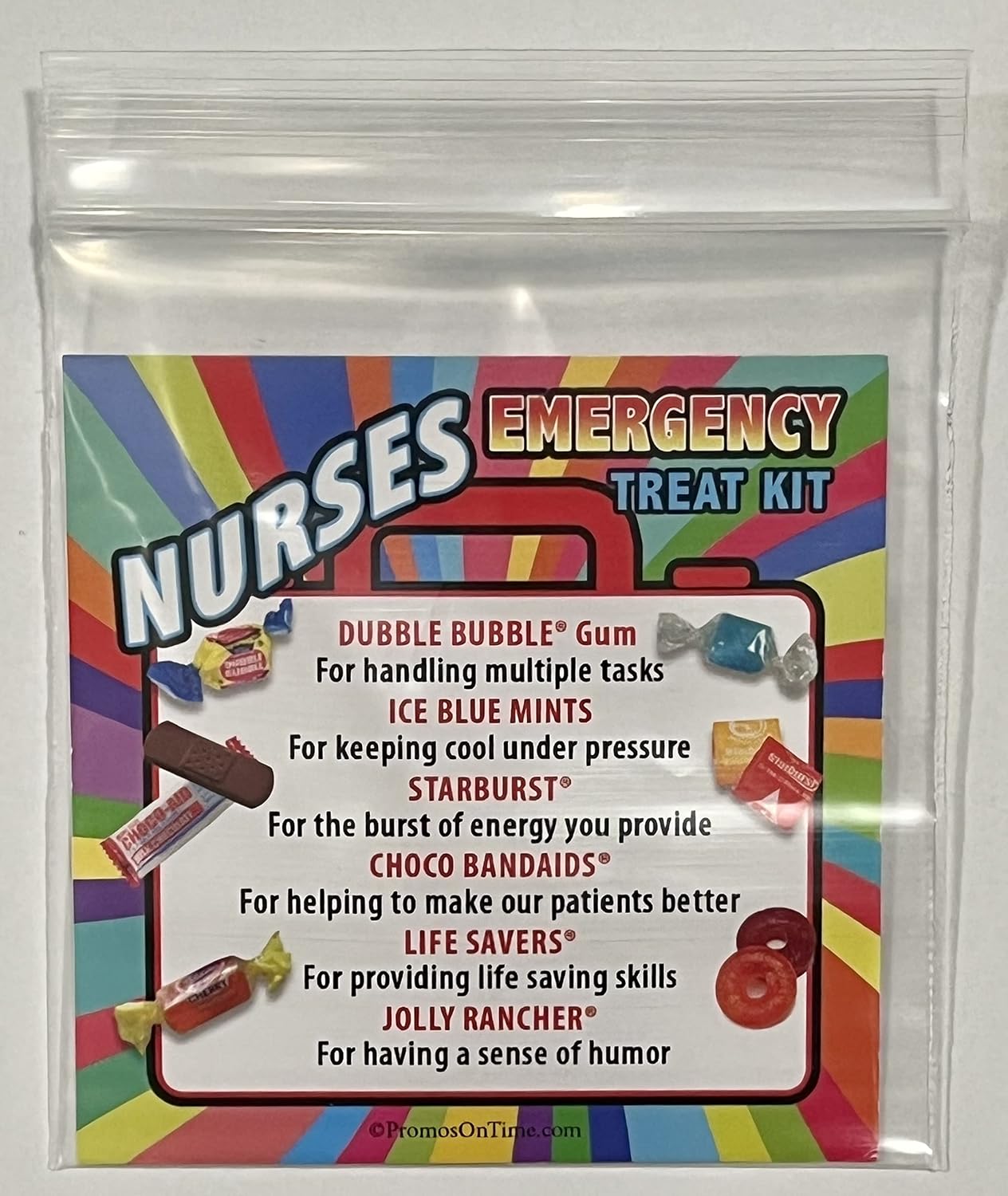 Nurses Emergency Treat Kits Fun Staff Survival Kits for National Nurses Week Gifts (6-Pack)