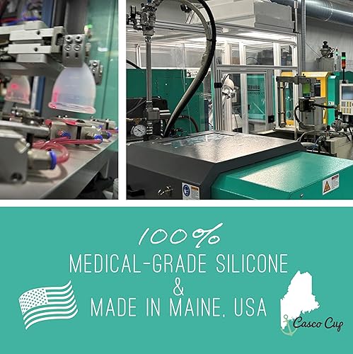 Miniatura 8 de Casco - Taza menstrual y estuche Copa menstrual de silicona de grado médico fabricada en Maine EE. UU., Copa menstrual reutilizable. (4 tazas