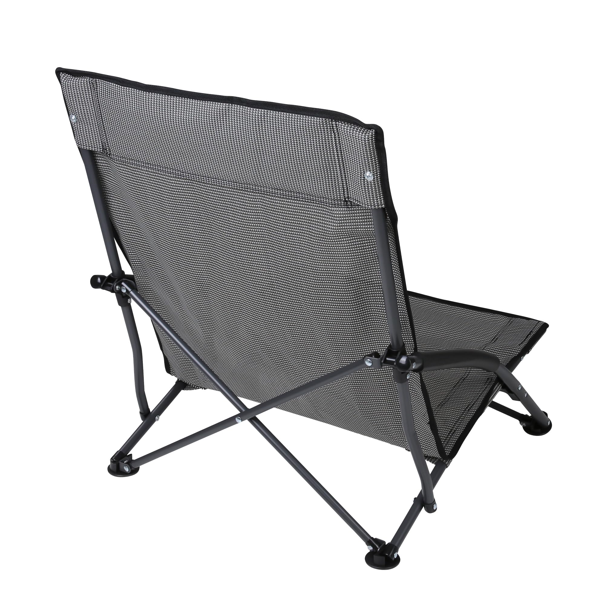 your GEAR Campingstuhl Olbia – Faltbarer Klappstuhl, stabil, durchlässiges Textilene, hohe Rückenlehne, gepolsterte Kopfstütze, ideal für Strand, Angel, Camping