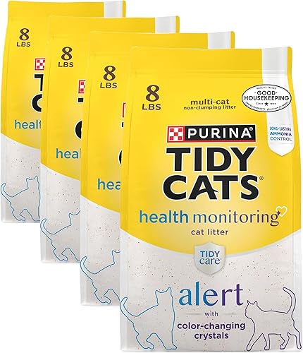 Miniatura 7 de Purina Tidy Cats Tidy Care Alert - Arena para gatos con cristales de sílice, control de la salud de los gatos, no aglutinante, 8 libras