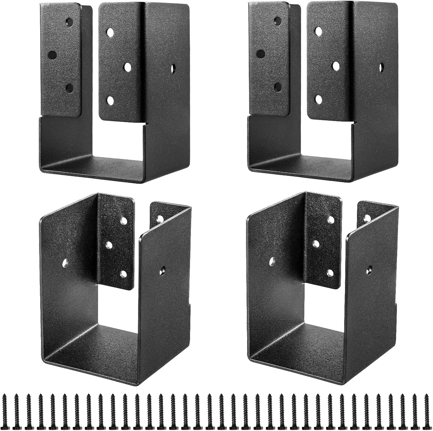 FMhotu Concealed Joist Hanger (4 Pack）, 4"x6" Outdoor