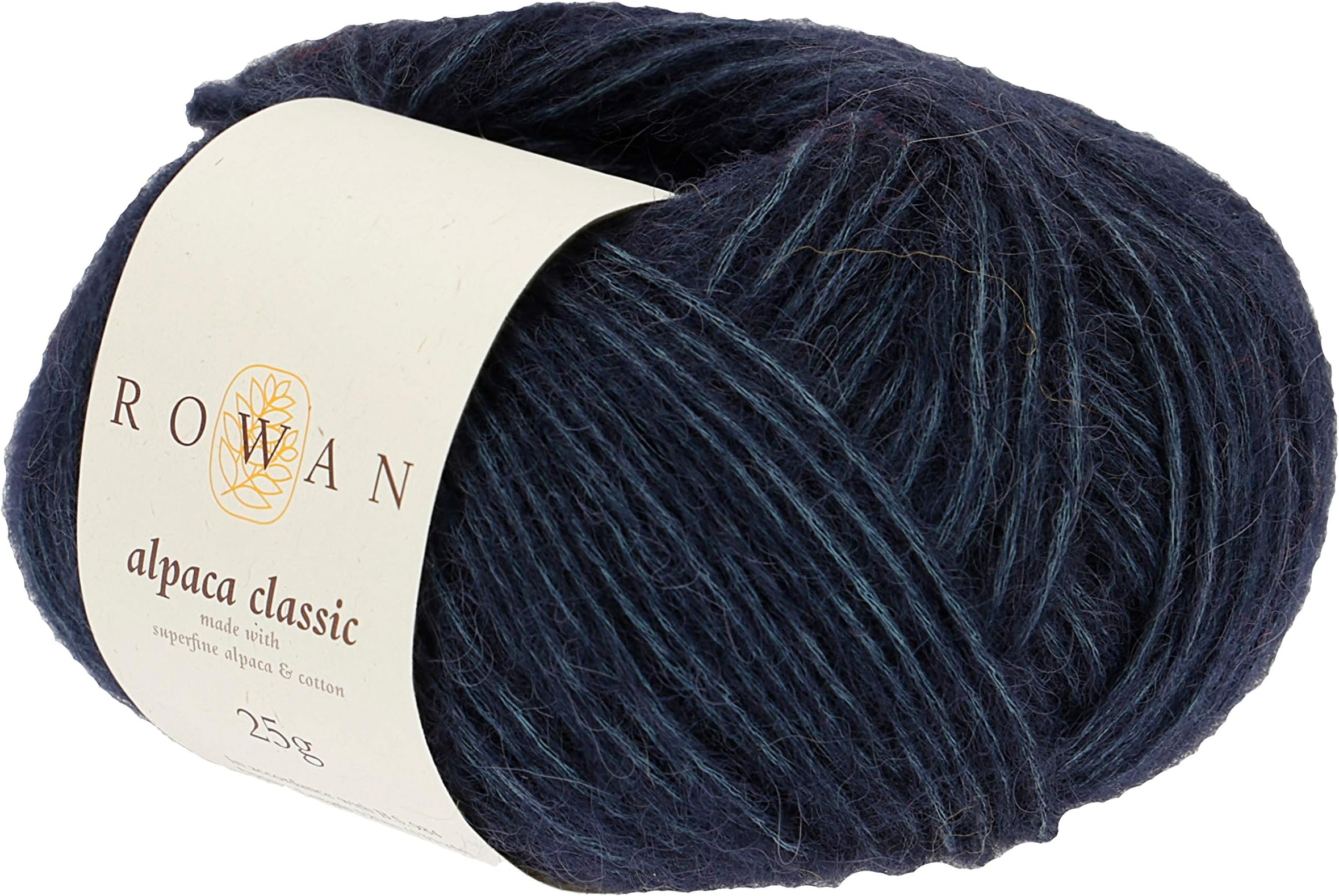 Hand Knitting Yarn, 57% Alpaca, 43% Cotton, Eclipse, One Size