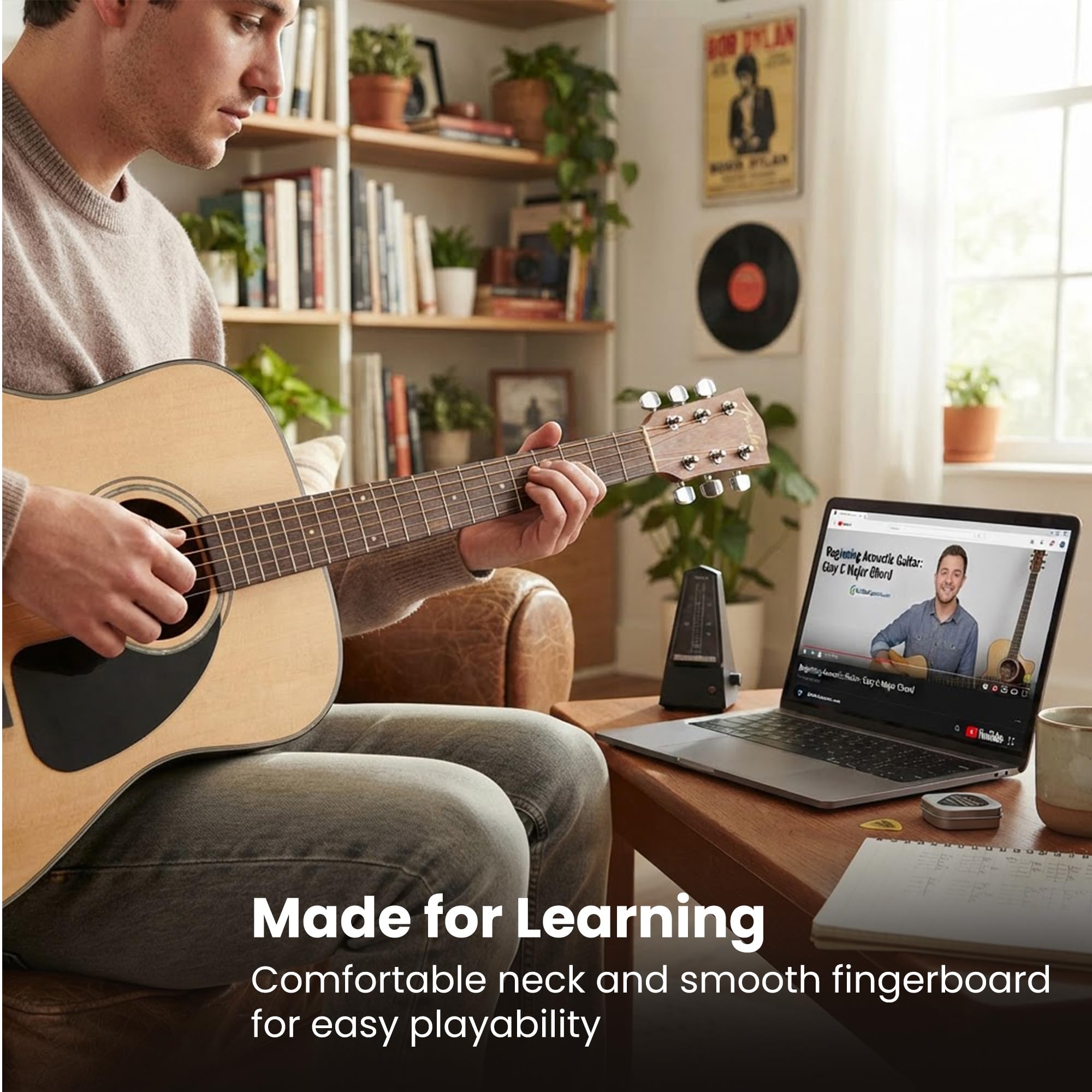 Amazon | Fender CD-60 ドレッドノート アコースティックギター