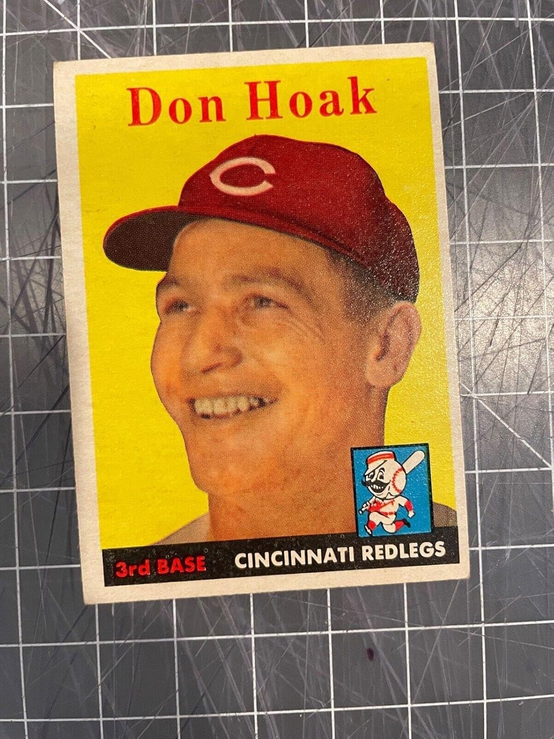 1958 Topps #160 Don Hoak Cincinnati s Baseball Card Nm - Slabbed Baseball Cards