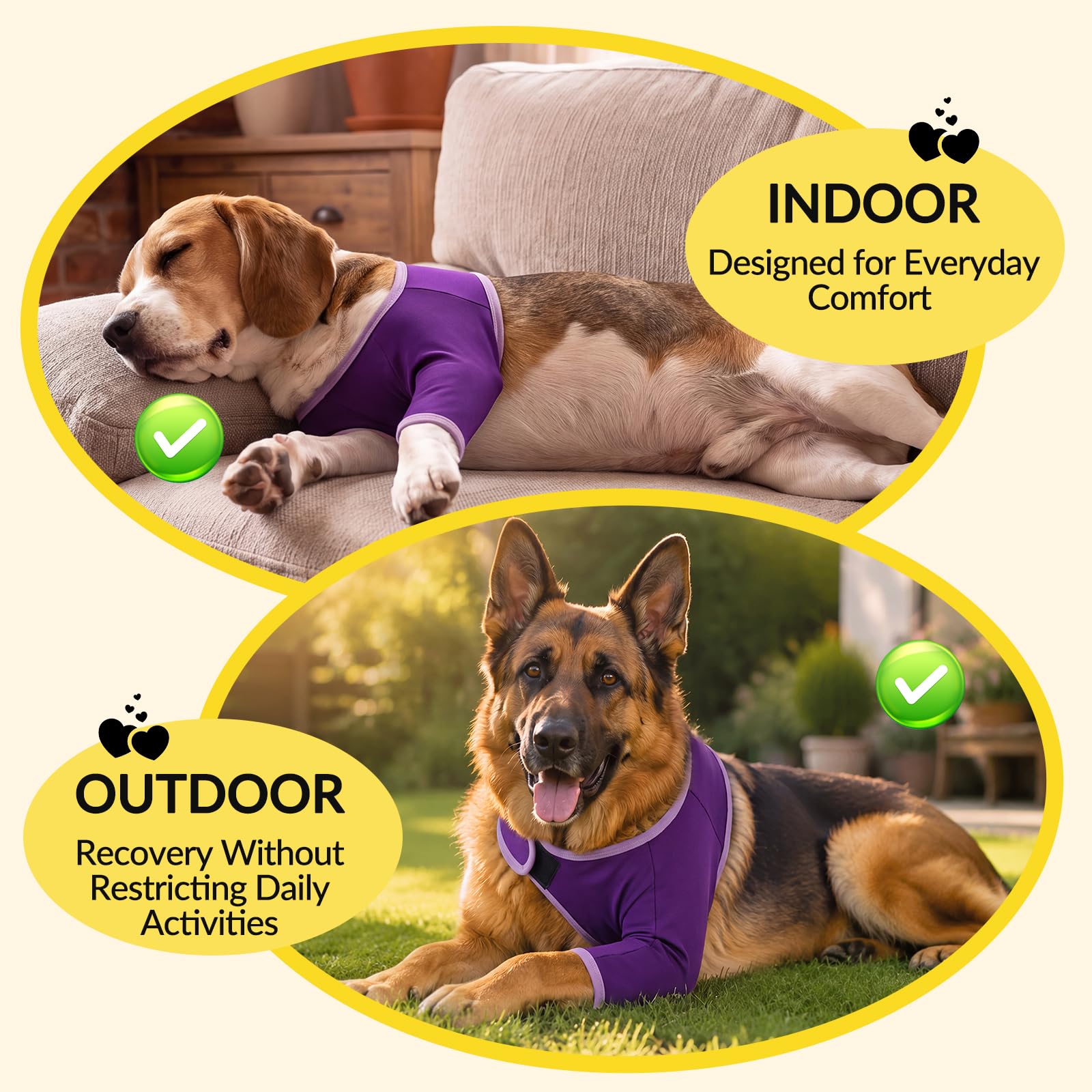 Manchon pour chien pour éviter le léchage, manchon de récupération de jambe | Tissu robuste amélioré, aide à arrêter le léchage, favorise la récupération, conçu pour les chiens actifs