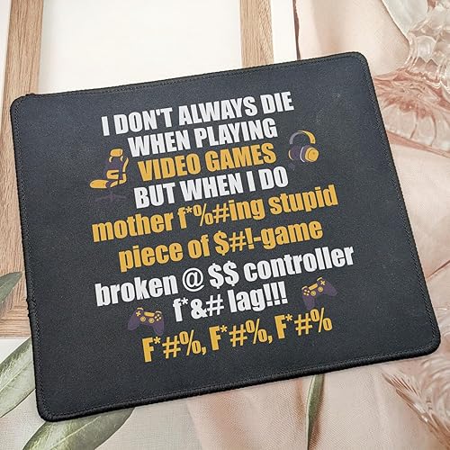 Miniatura 5 de Alfombrilla de mouse para jugar videojuegos - Divertida alfombrilla de mouse para fanáticos de los juegos de consola, divertida alfombrilla de mouse