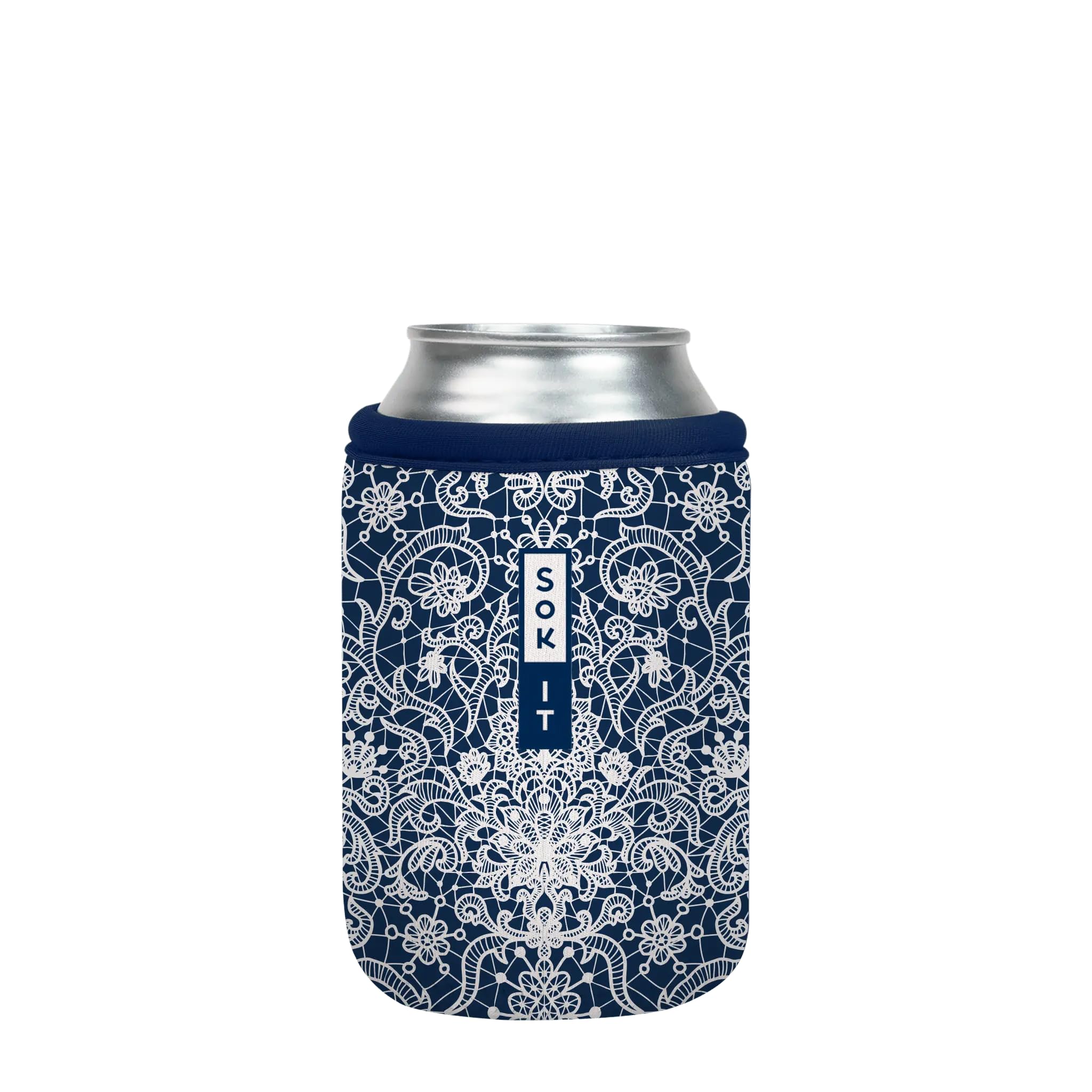 Sok It CanSok Sleeve for Beer & Soda Insulated Neoprene Cover (Royal Lace, 12oz Can Sleeve) โ image 1