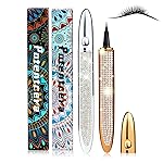ICORIC Liquid Eyeliner Pen Waterproof, Magic Self-adhesive Long-Lasting Eyelash Glue Pen, Magnetic Eyeliner, No Blooming Quick Drying Magnetic Eye Liner Black Pack of 2