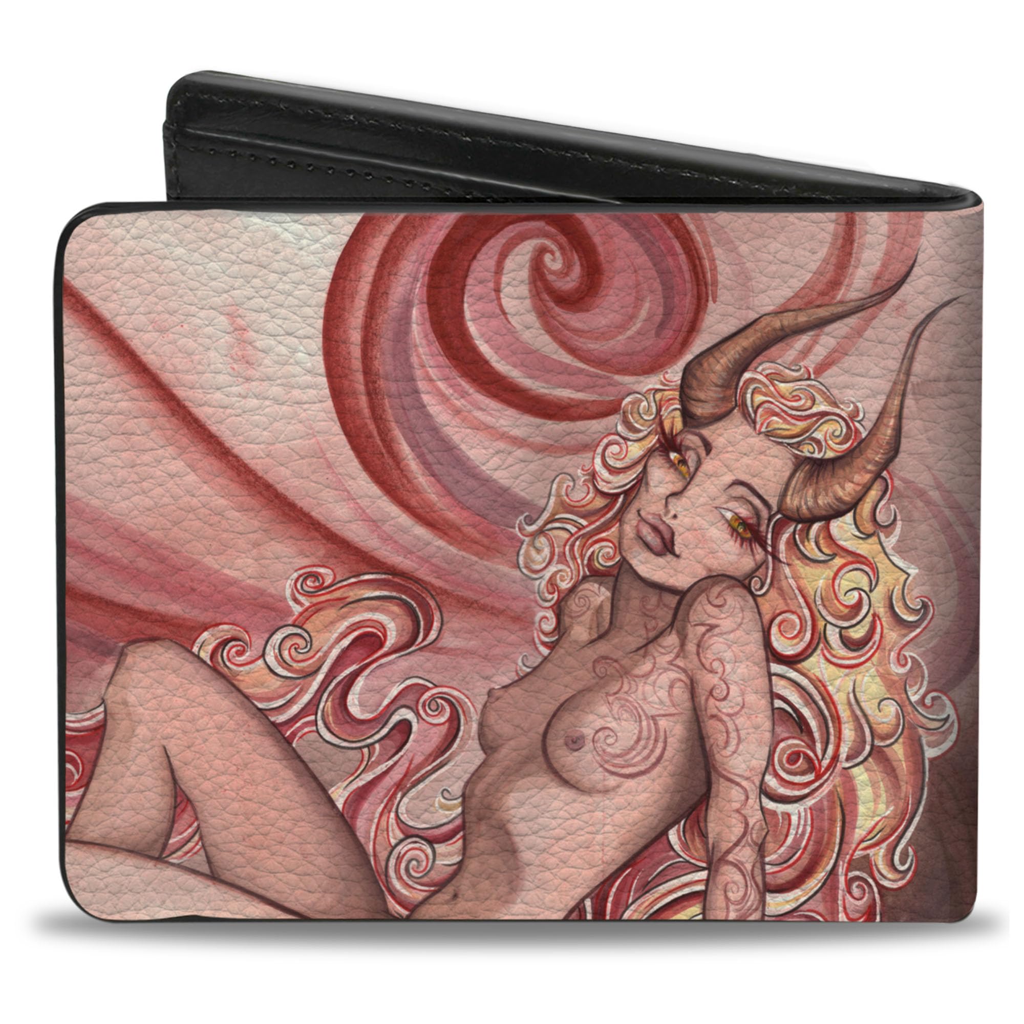 Buckle-Down Unisex-Adult's Sexy Ink Girls Wallet, Bifold, Hells Angel, Vegan Leather, Multicolor, 4.0