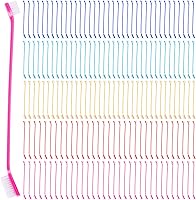 Vista 1 de Nuenen 150 cepillos de dientes para perros, cepillos dentales de doble cabeza, kit de cepillado de dientes de cachorro, cepillo de dientes de mango