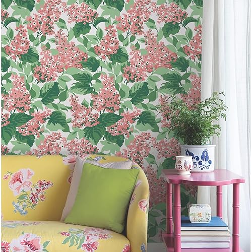 Miniatura 1 de York Wallcoverings Madcap Cottage Southampton Pink Bar Harbor - Papel tapiz autoadhesivo