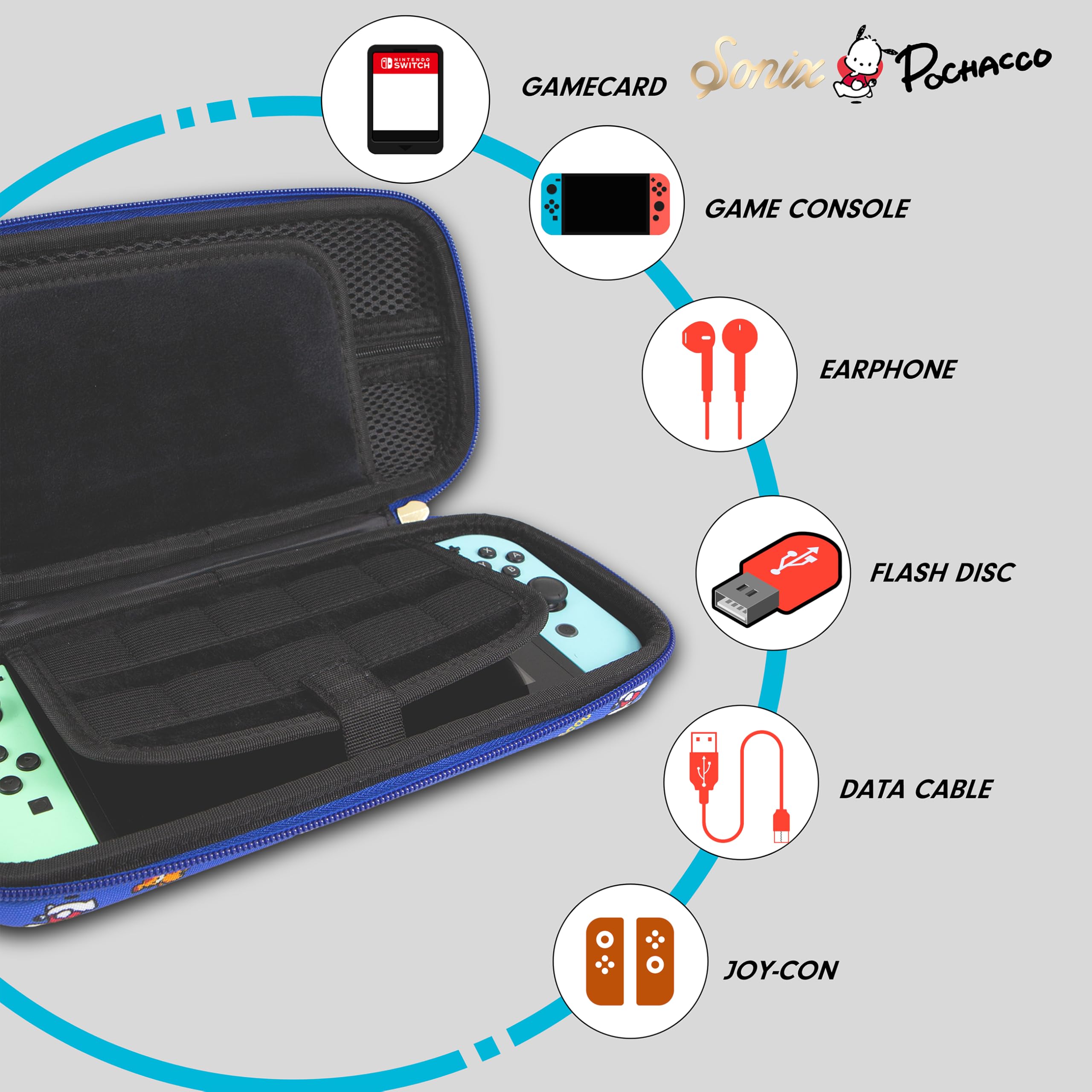 Amazon.com: Sonix x Sanrio Carrying Case for Nintendo Switch 1