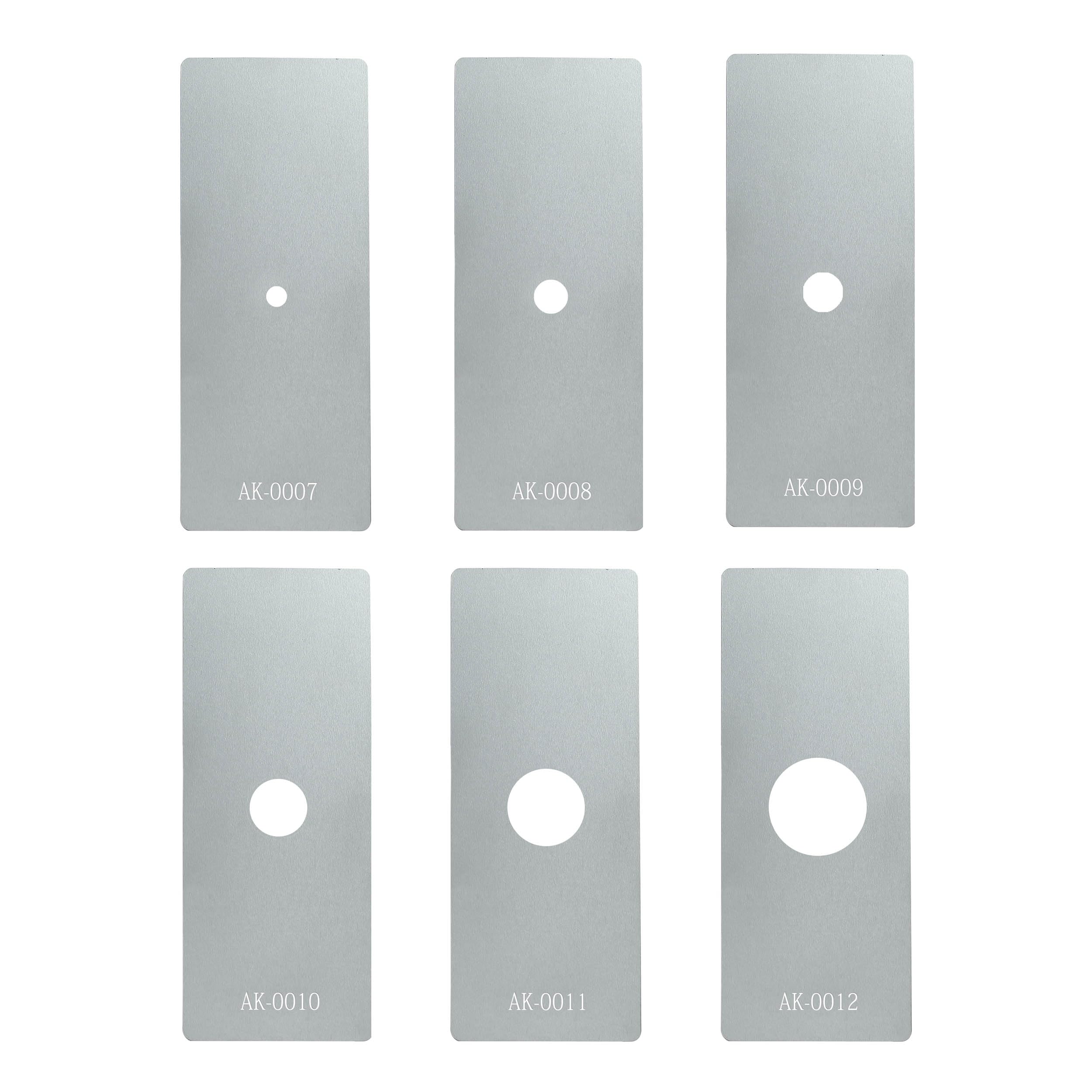 AK-GS5 6-Piece GOBO Set for Godox AK-R21 Projection Attachment - Laser-Cut Stainless Steel, Thermally Stable