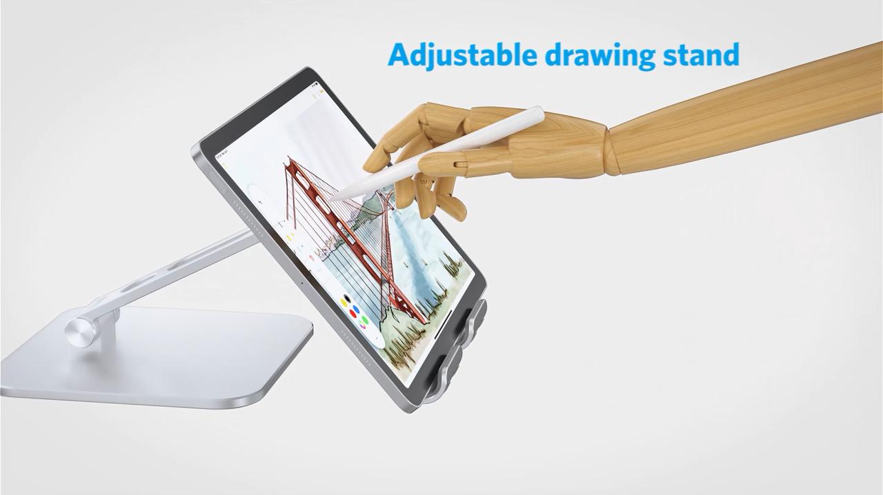 Amazon.com: OMOTON T5 Foldable Tablet Stand, Heavy Adjustable