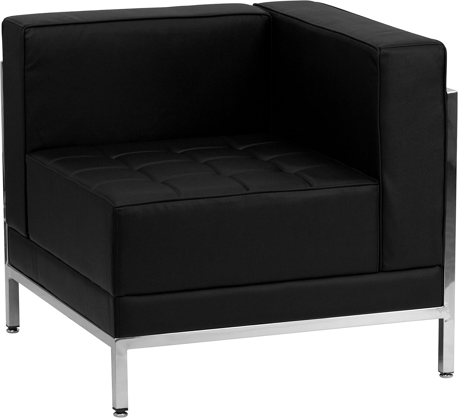 Flash Furniture HERCULES Imagination Series Black LeatherSoft Sectional Configuration, 7 Pieces