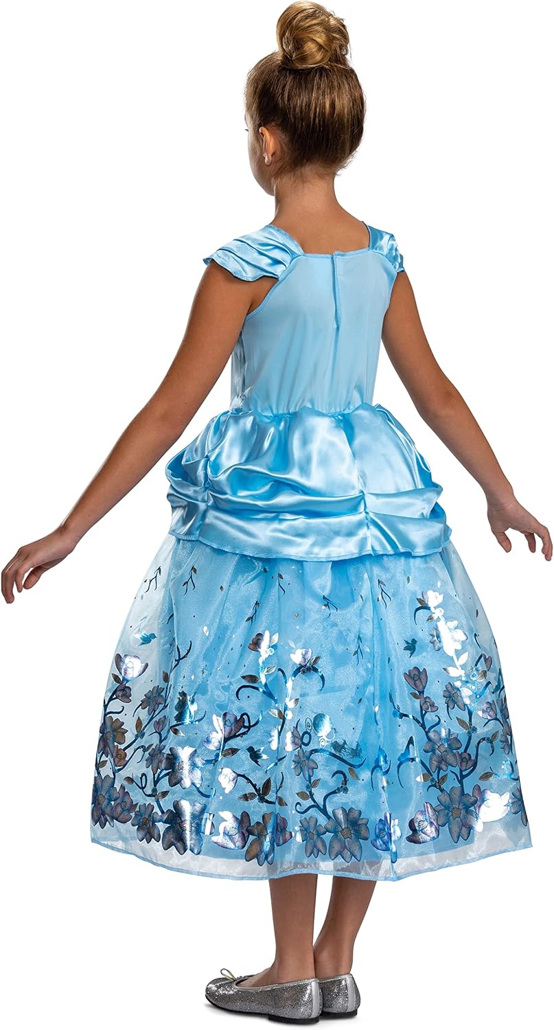 Princess Cinderella Costume for Girls, Official Disney Princess Costume Outfit, Kids Size (7-8)