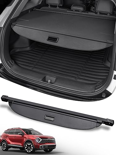 CarQiWireless Funda de carga para Kia Sportage 2023, cubierta de carga trasera retráctil para Kia Sportage 2023, accesorios interiores, pantalla de