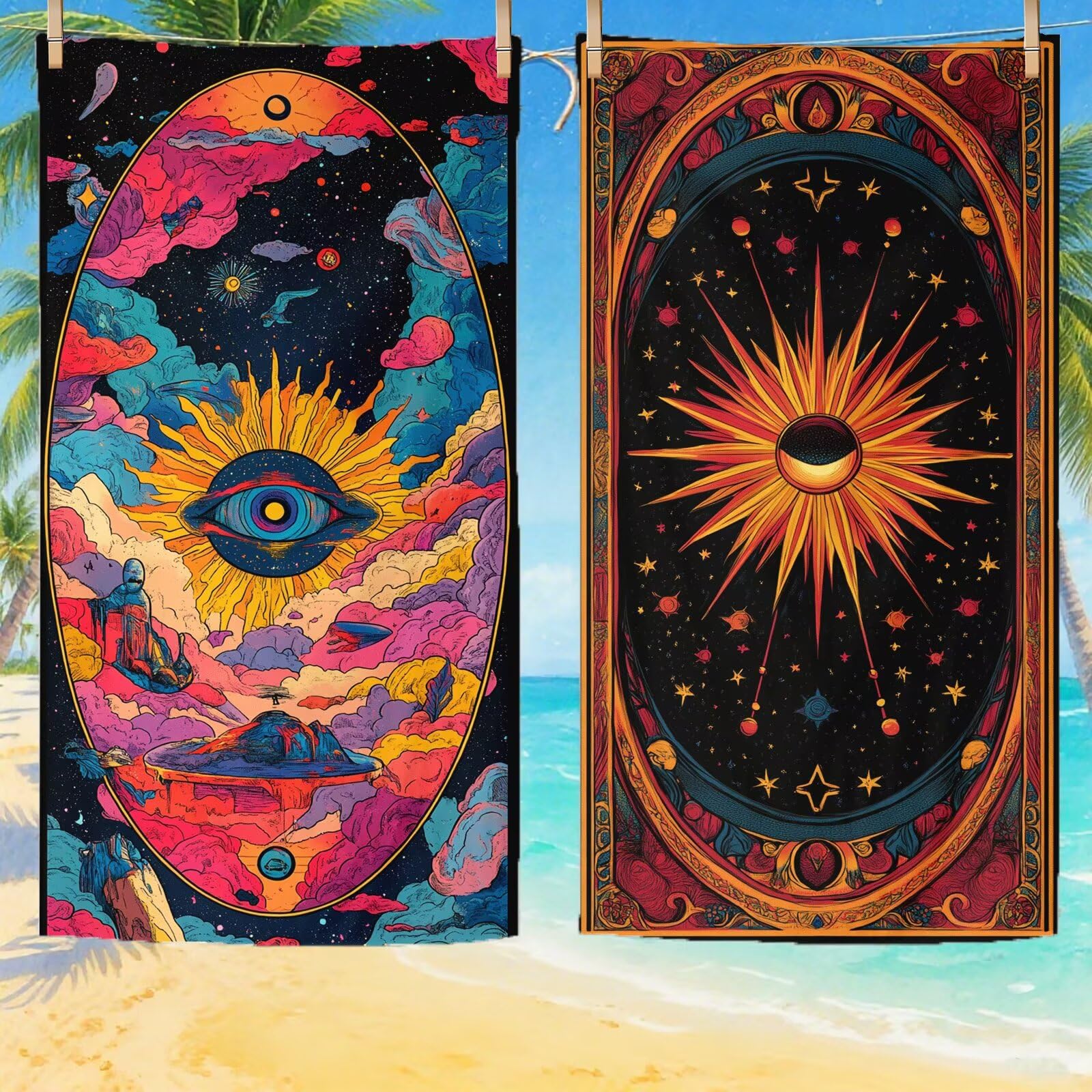Serviette de Plage XXL 90x200,Abstrait Serviette Plage Microfibre avec Séchage Rapide, Anti-Sable, Absorbante Fonction Design pour Vacances Piscine Pique-Nique Voyages Yoga, Cadeau Femme Q-725