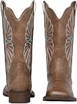SheSole Mode Cowboy Bottes femme carré Toe Botte Cow Boy Femme Western Cowgirl Bottes