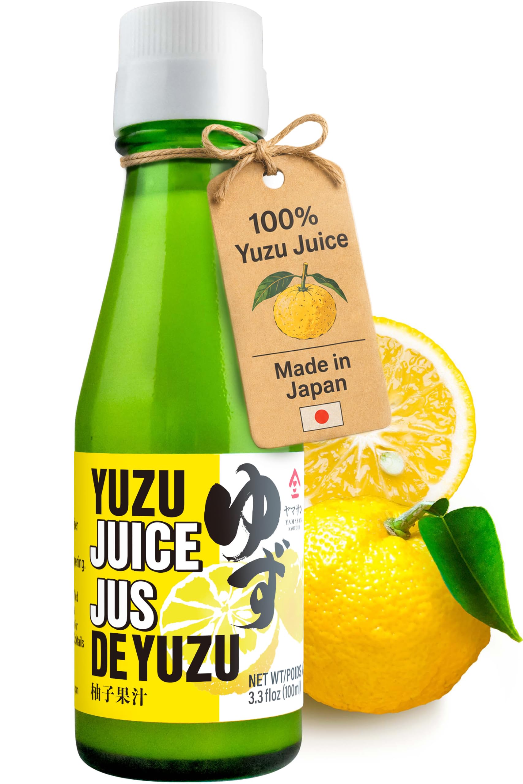 YAMASAN KYOTO UJI 100% Pure Japanese Yuzu Juice Citrus 100ml