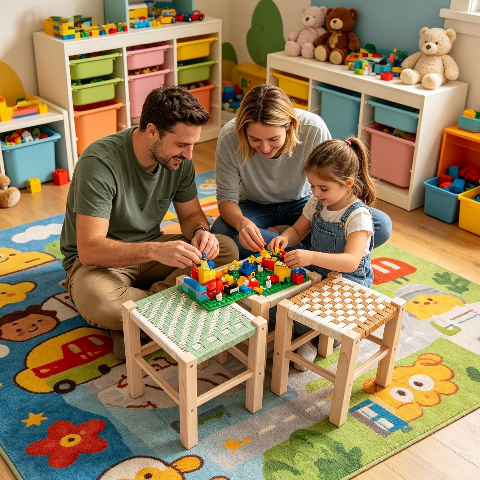 Kit Per Poggiapiedi In Legno Fai Da Te Adatto Ai Principianti Ed Educativo | Kit Per Sgabello A Gradino Fai Da Te Per La Tessitura Casa Comodino Ingresso Studio Laboratori Corsi D'Arte
