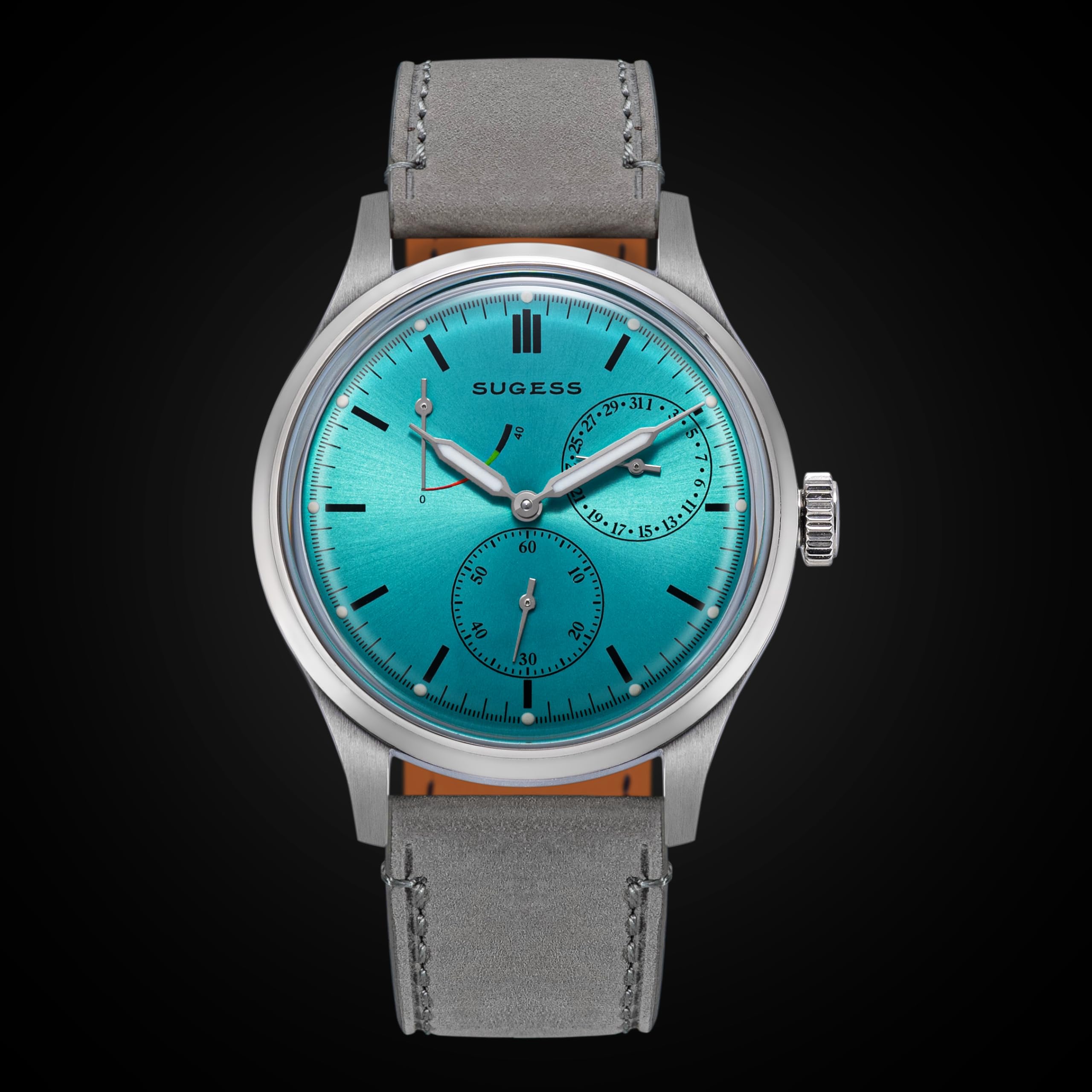 Sugess S458.ST.G Art Master Fashion automatische mechanische Herrenuhr aus gewölbtem Glas Möwe 1963