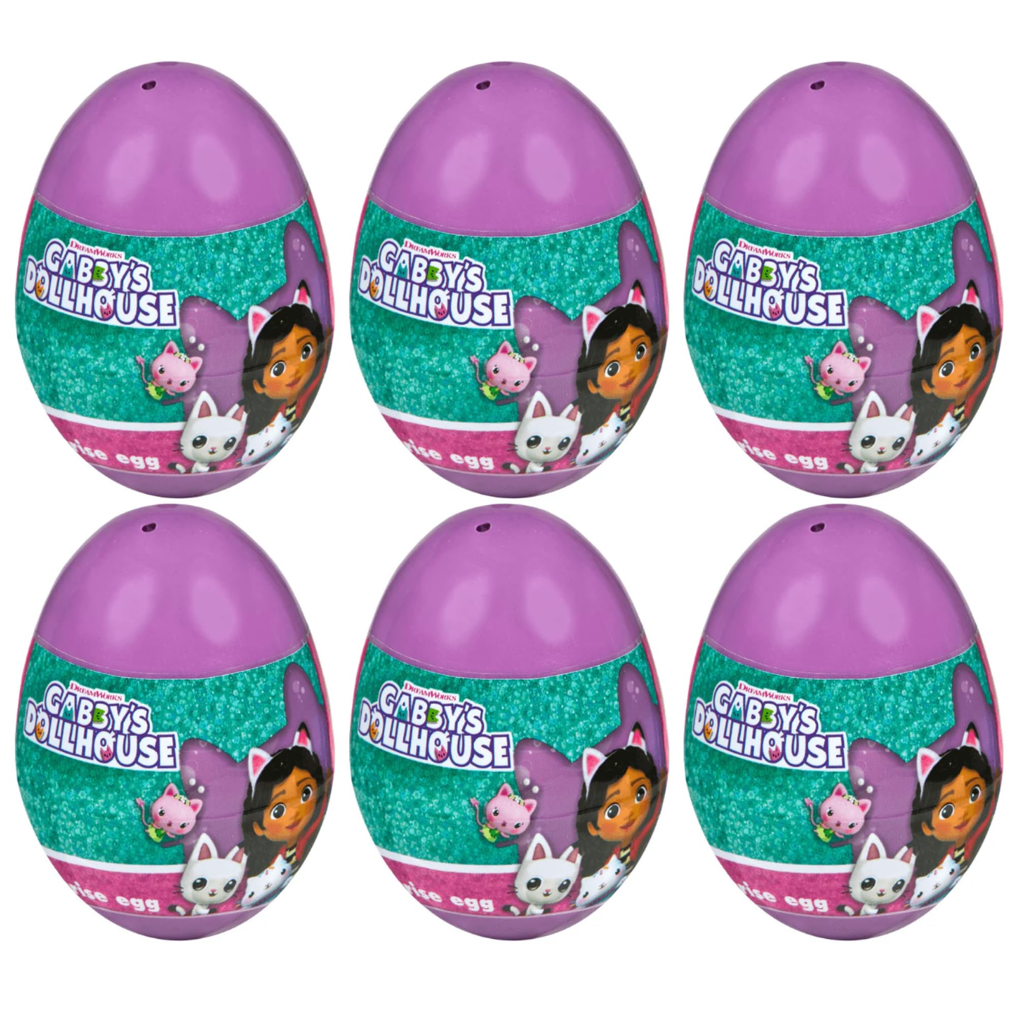 Gabby's Dollhouse Action Figure, Blind Boxes & Stationary Sets - (Set of 6 Blind Eggs)
