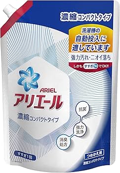 Amazon | アリエール 濃縮コンパクト 液体洗剤 自動投入洗濯機対応