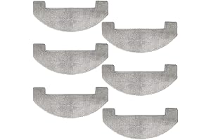 Replacement Mop Compatible with Coredy Robot Vacuum and Mop Combo 2700Pa Accessories 6 Mops