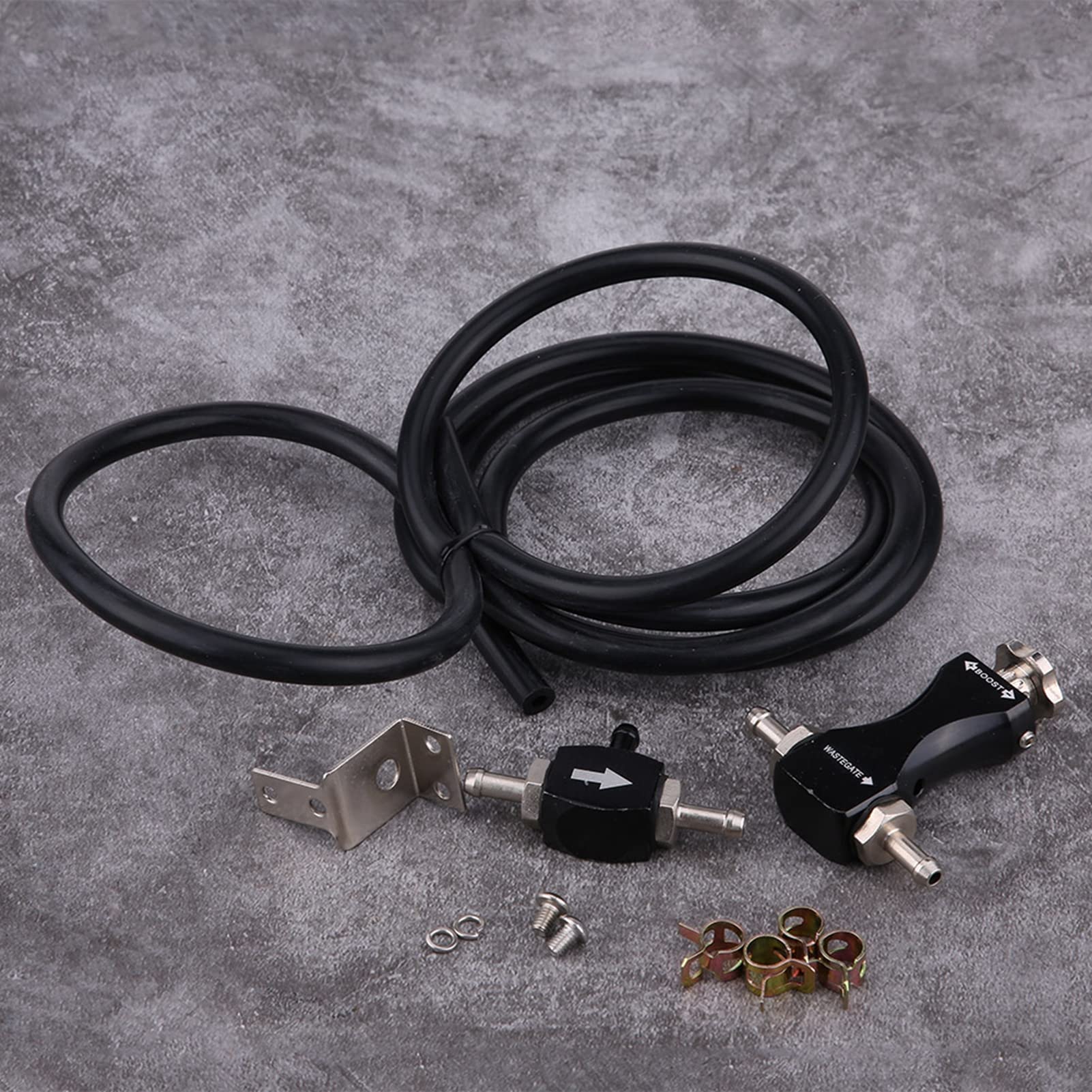 Kit Controller Boost Manuale in Alluminio, Valvola di Spurgo a T Turbo Bilaterale Regolabile Controller Boost Manuale Universale per la Maggior Parte dei Motori a Benzina
