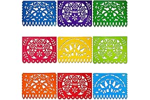 DomeStar Mexican Papel Picado Banner: Viva la Fiesta Decor