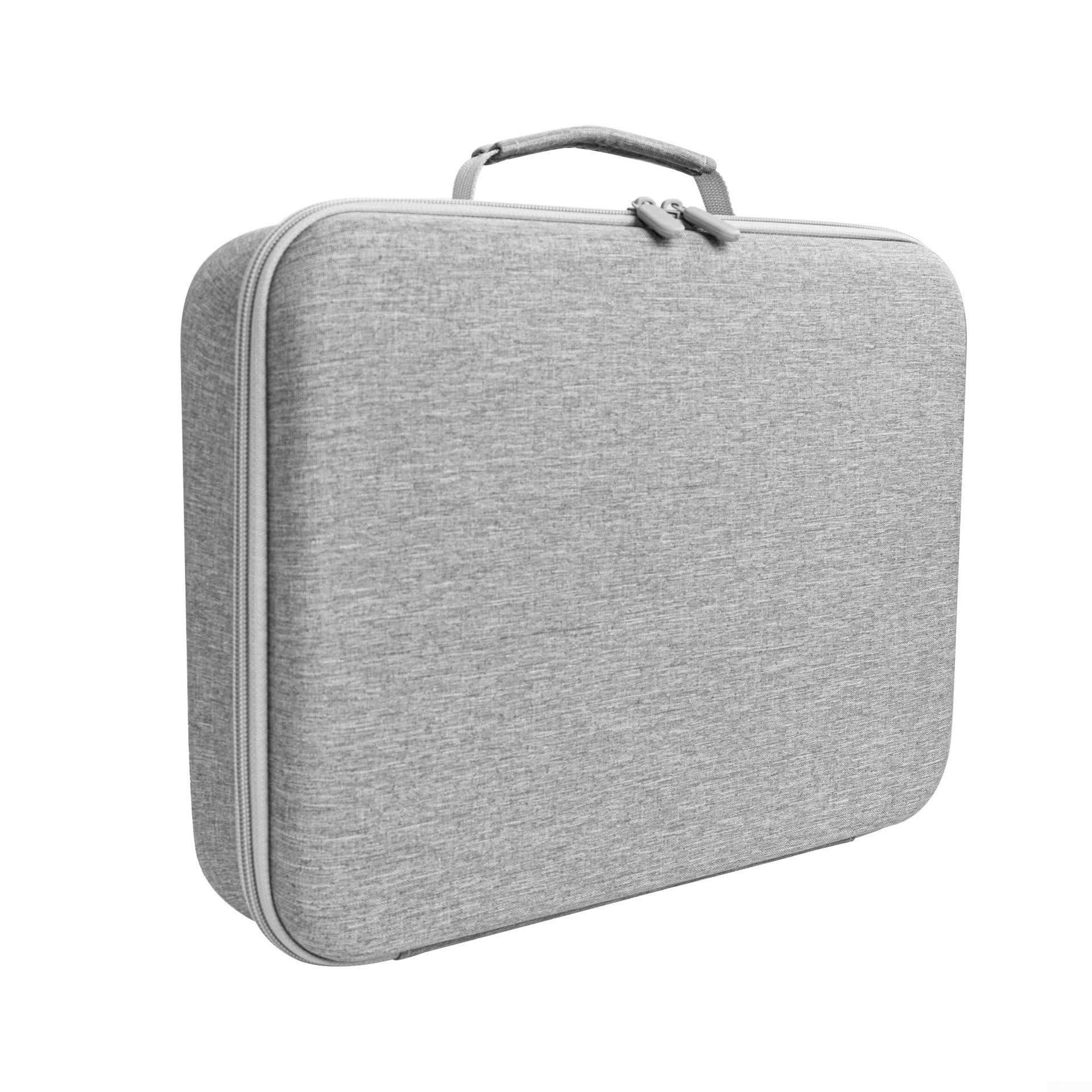 Boîte de rangement Ecovacs Mini pour Winbot en EVA avec protection antichoc et poignée portable, sac de rangement haute capacité pour accessoires de robot de nettoyage du verre (gris)