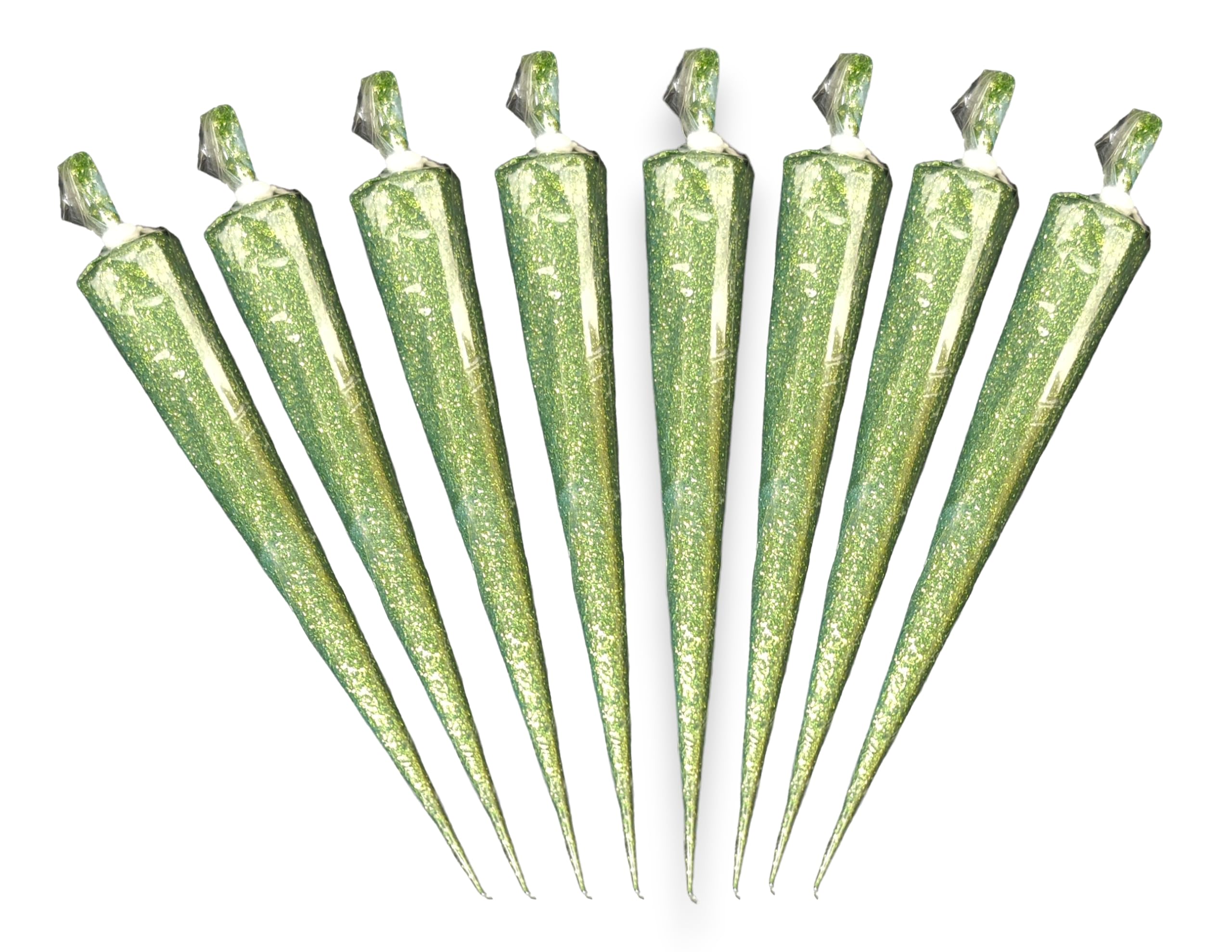 RIA Studio Colorful Glitter Liquid Paste Cones for Arts & Crafts Material, Lippan Art and Decorative Purposes Pack of 8 Cones (Green) (B0DCKRHKDS) Amazon Price History, Amazon Price Tracker