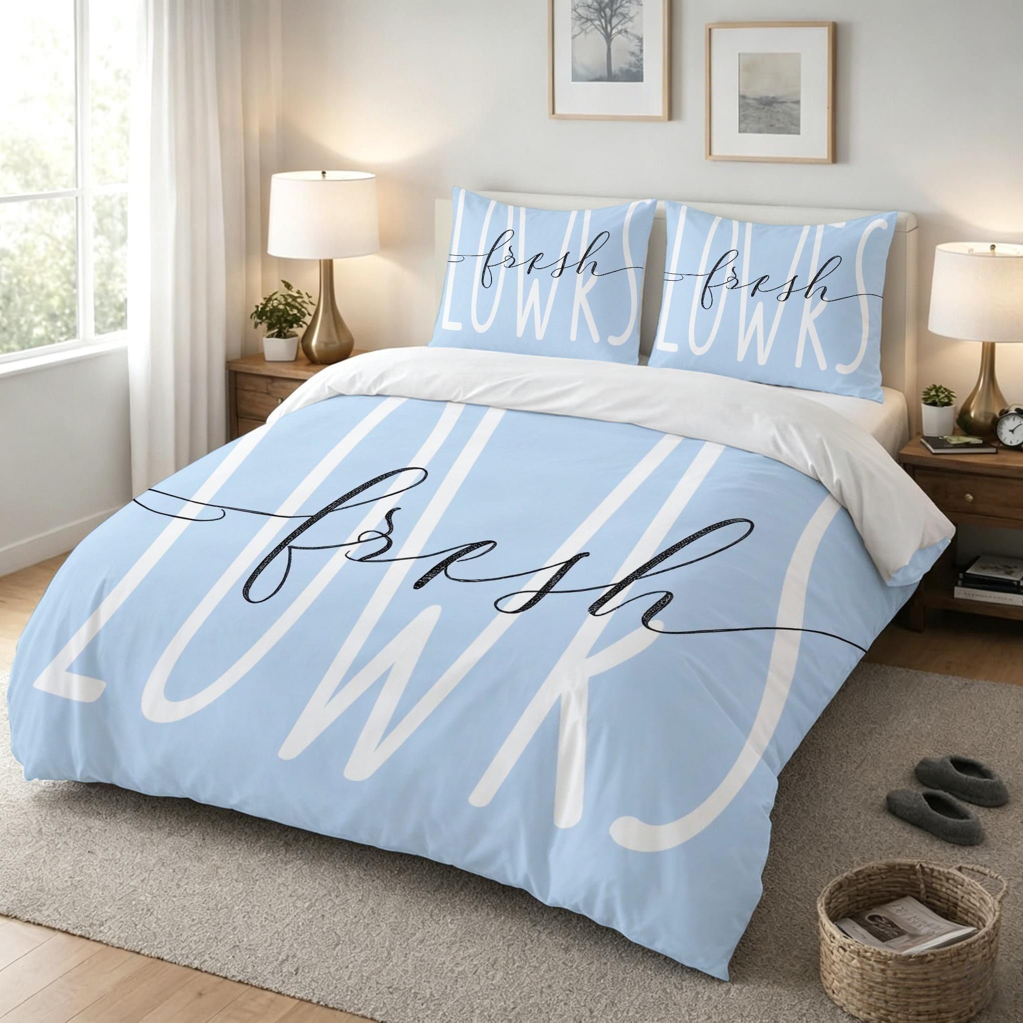 Copripiumino Matrimoniale Linee Blu 260x240, ZQ8262 | Traspiranti Durevoli Microfibra, per Tutta la Famiglia, Matrimoniale, per Tutte le Stagioni, con 2 Federe 50x80 cm
