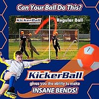 Vista 3 de Kickerball – Pelota de fútbol curva y con efecto – Patea como los profesionales, gran regalo para niños y niñas – Perfecto para partido o juego al
