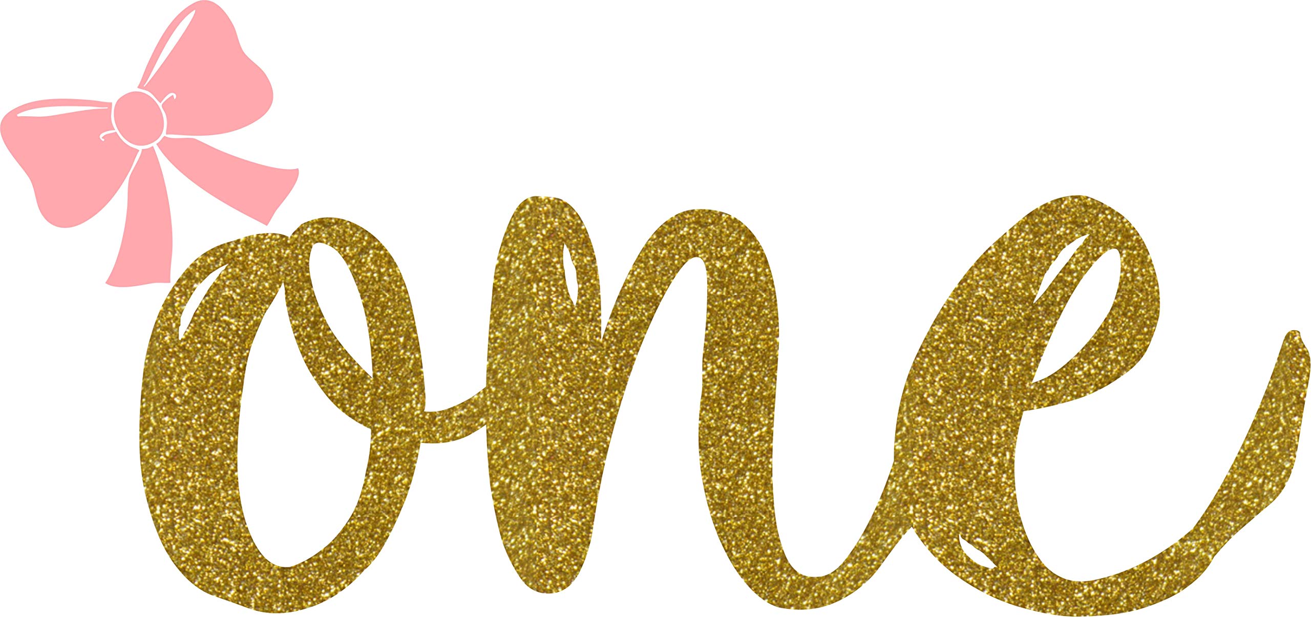 SEC Apparel1st Birthday Iron on Patch transfers for t Shirts (1st Birthday with a Bow)