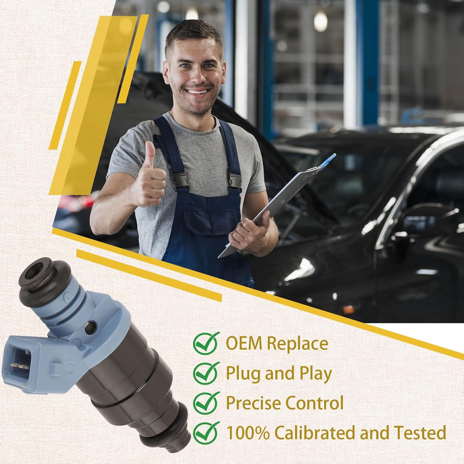 (Set of 4) Cooper S 1.6 Supercharged Fuel Injectors,Compatible with/Mini 2002-2008 Cooper S 1.6L R53 R52