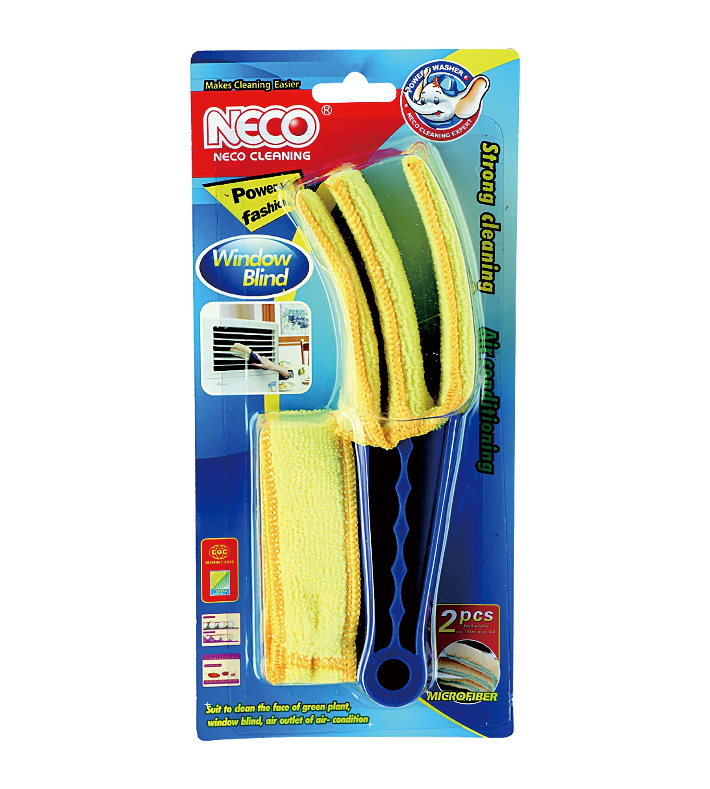 NECO WINDOW BLIND CLEANER W/MICRO REFILL