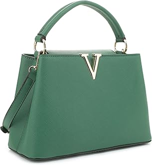 Women's Small Satchel Bag Classic Top Handle Purses Fashion Crossbody Handbags with Shoulder Strap