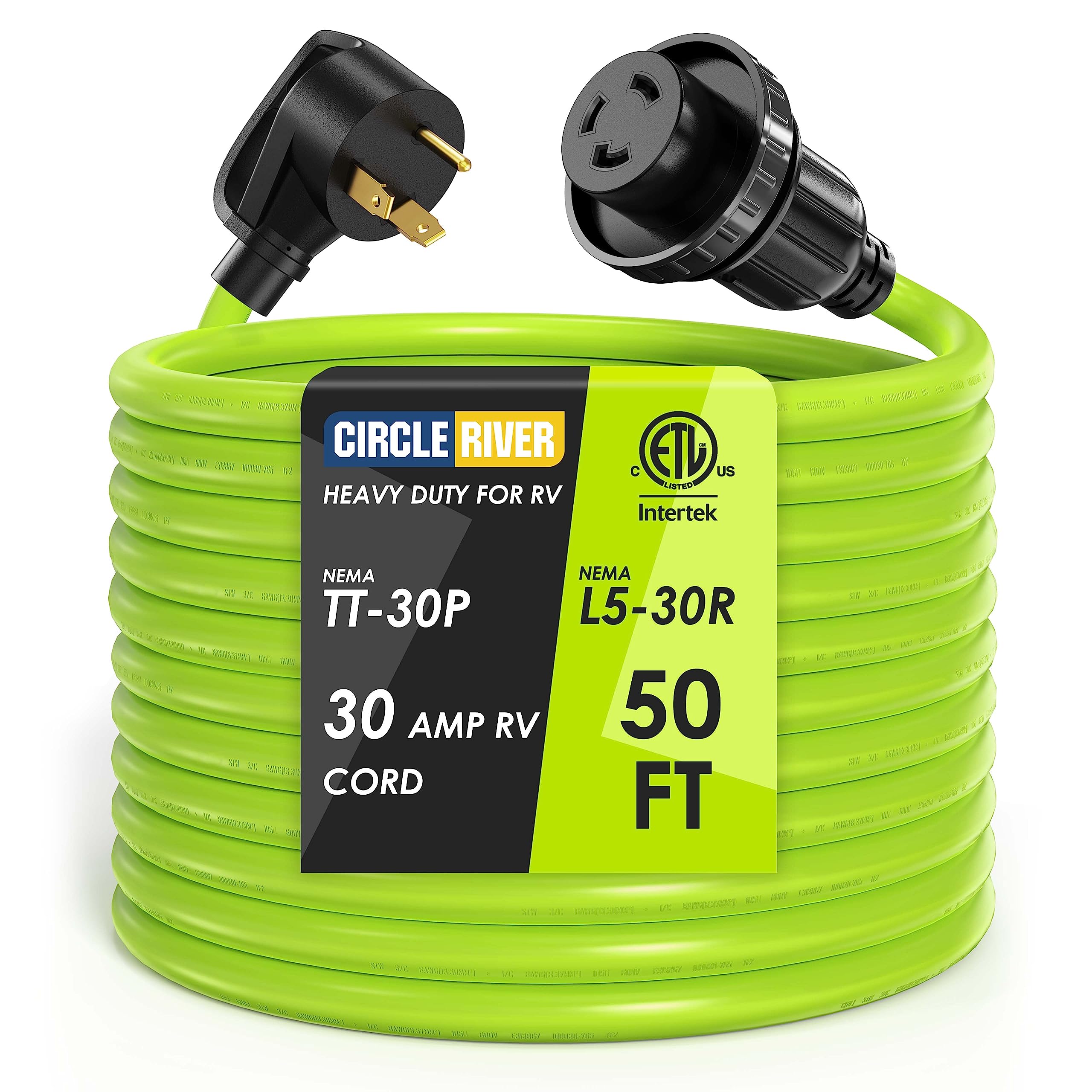 Snapklik.com : CircleRiver 30 Amp 50 Feet RV Power Cord