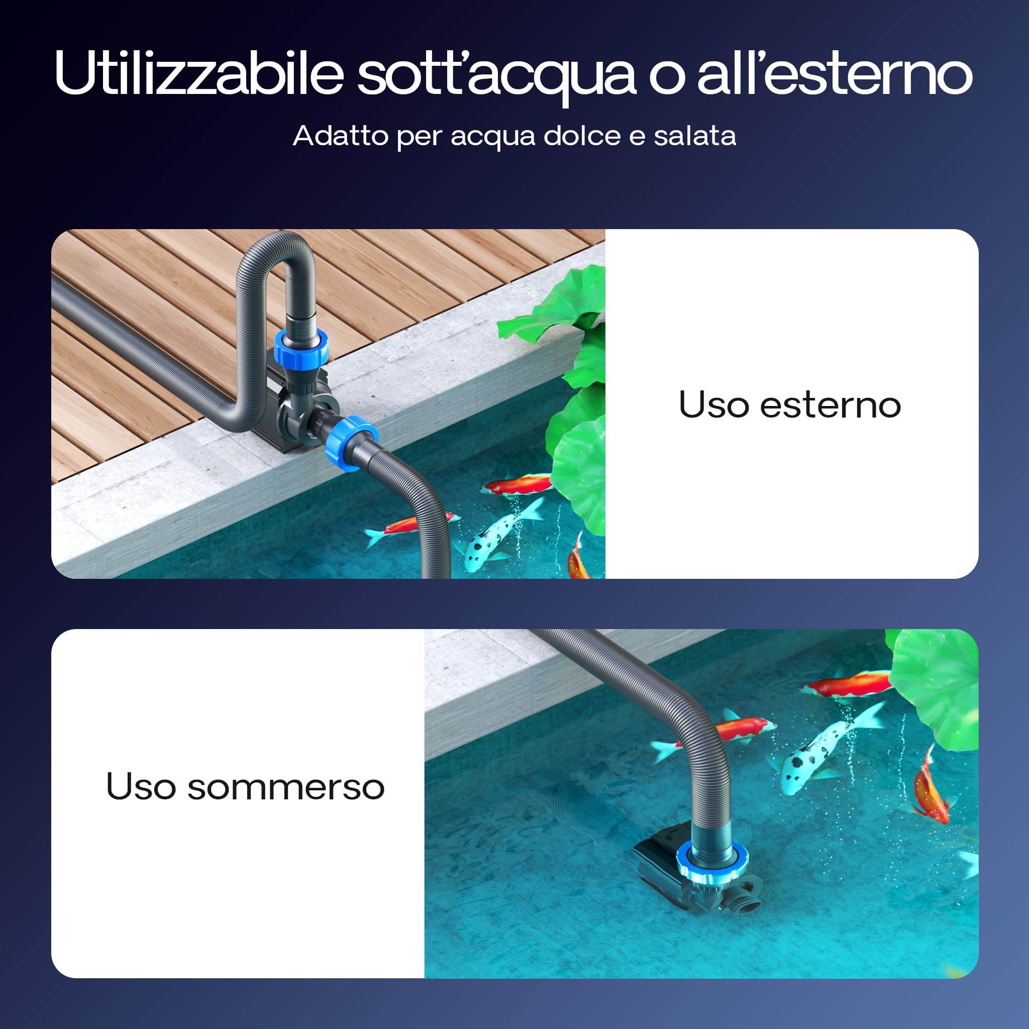 SunSun CTM-2800 SuperECO Pompa da laghetto 3000l/h 10W per circolazione acqua
