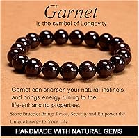 Vista 502 de MASSIVE BEADS Pulsera elástica de yoga hecha a mano con piedra natural, cristal curativo, energía, regalos para adultos unisex de 0.157 in, 0.236