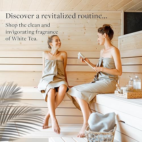 Miniatura 6 de Westin Jabón redondo de té blanco, barras nutritivas de jabón con aroma a aloe de té blanco, barras envueltas individualmente (redondo, paquete de