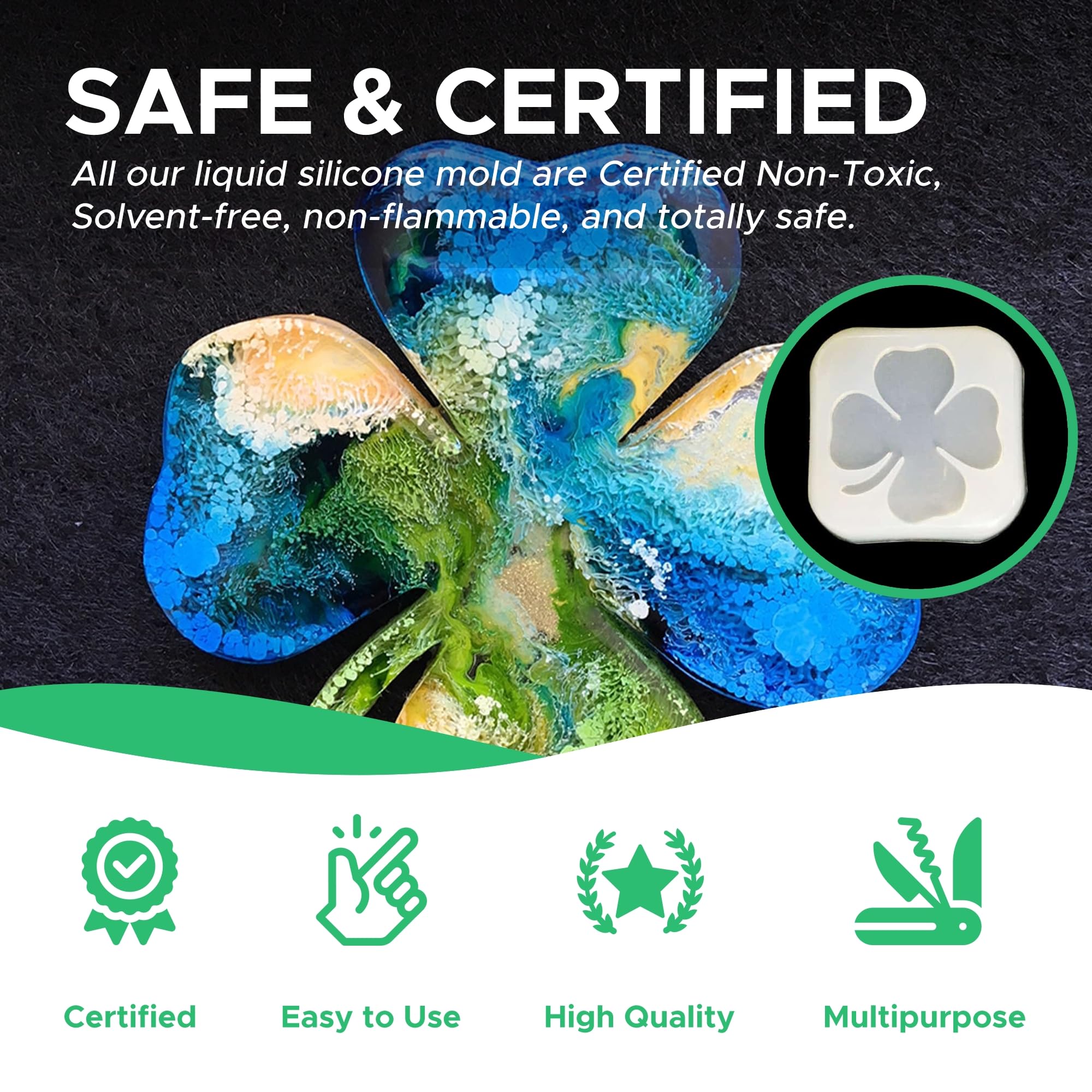 Pure Mold: Liquid Silicone Rubber (500g) Translucent And Fast For Creating Moulds For Polyurethane Epoxy Resins Wax Soap Gypsum Cement - Image 4
