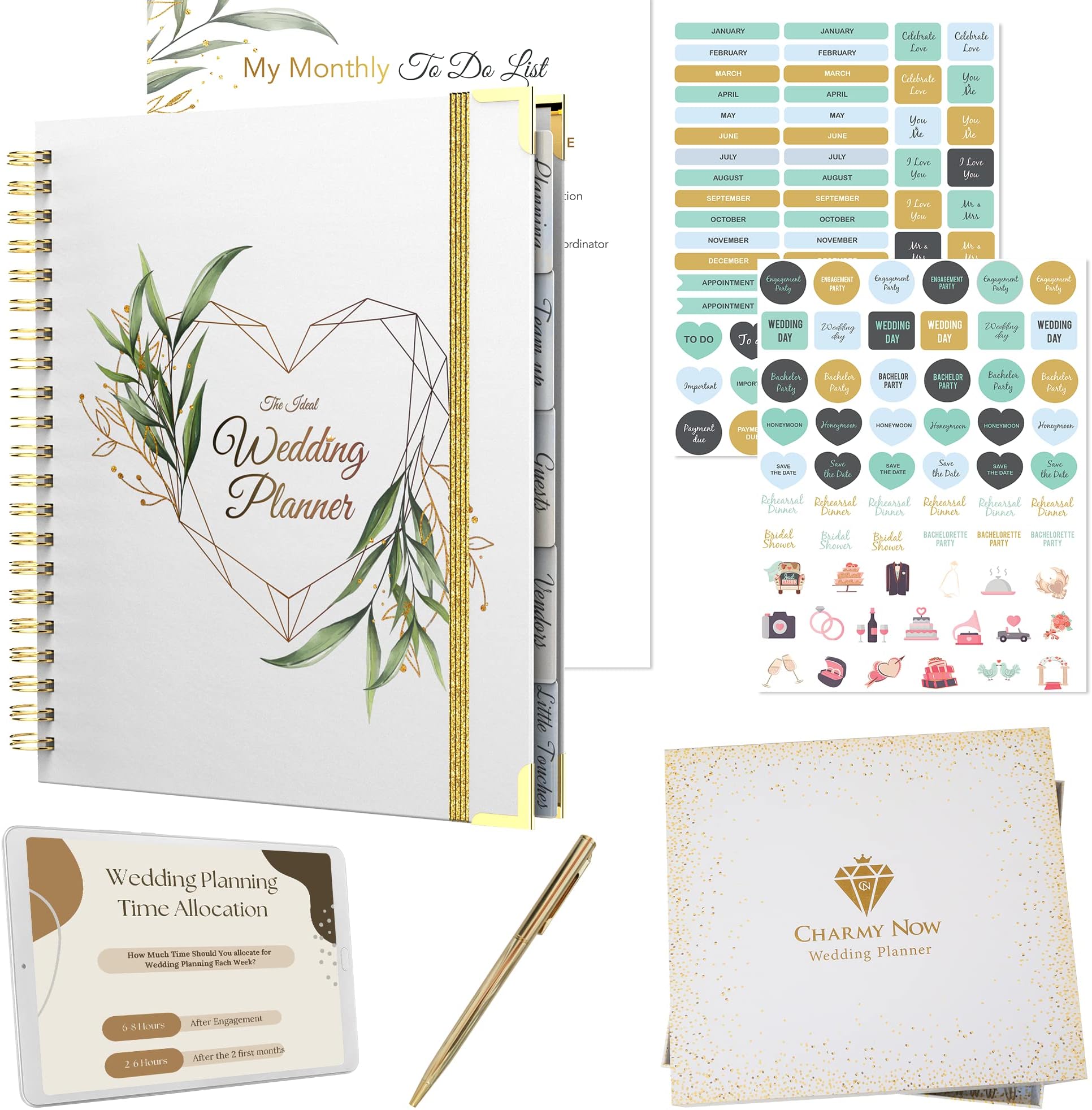 Wedding Planner Book and Organizer for the Bride, Wedding