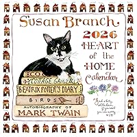 TF Publishing 2026 Susan Branch Wall Calendar - 12x12 Large Grids, Watercolor Art, Premium Matte Paper for Home Office Planning