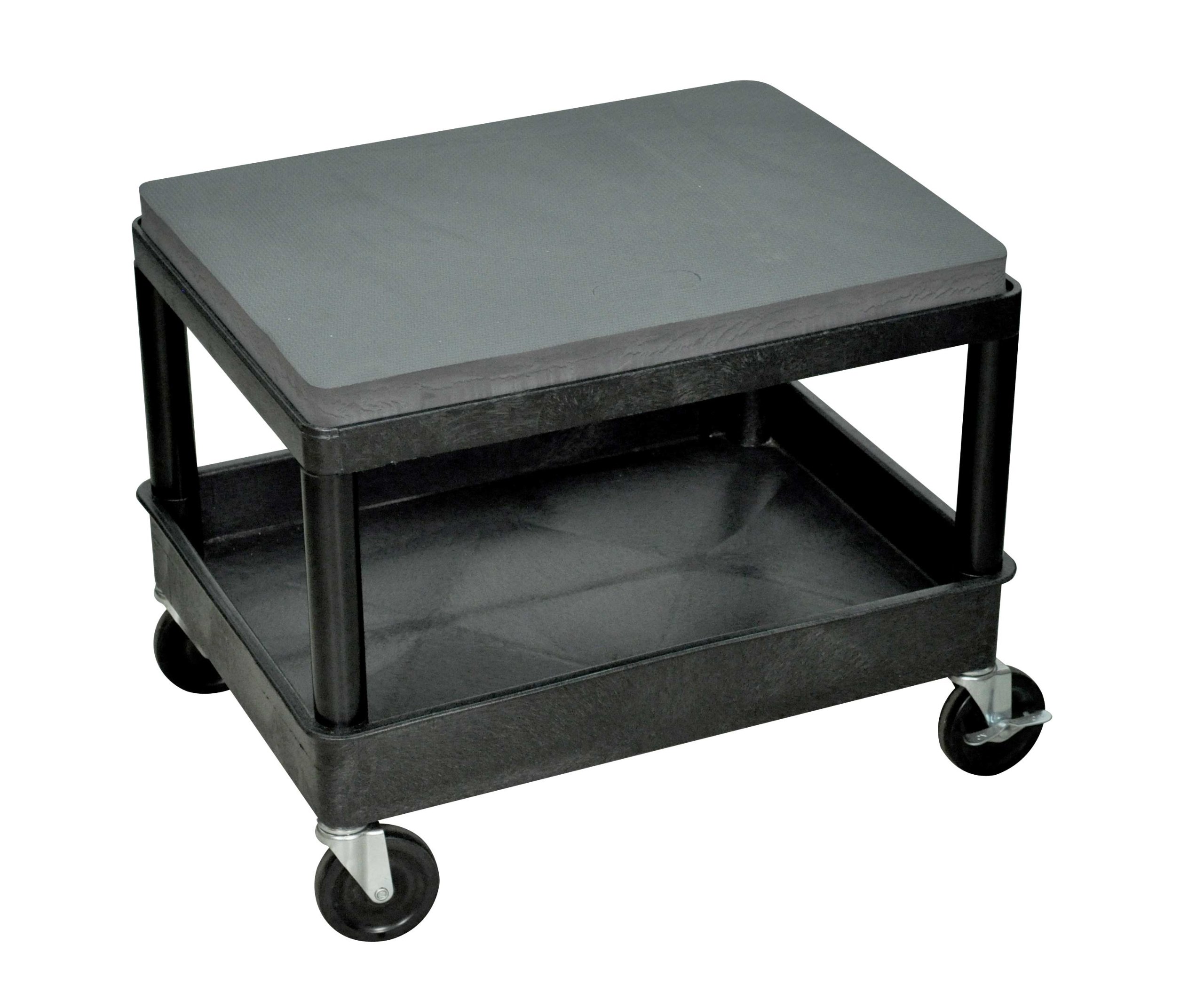 LUXOR MS21-B Mobile Mechanic's Seat - Black